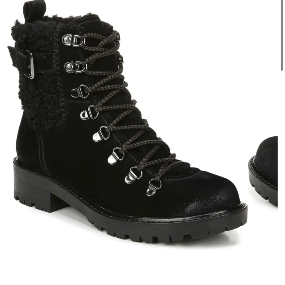 Sam Edelman Lace Up/Side Zipper Boot